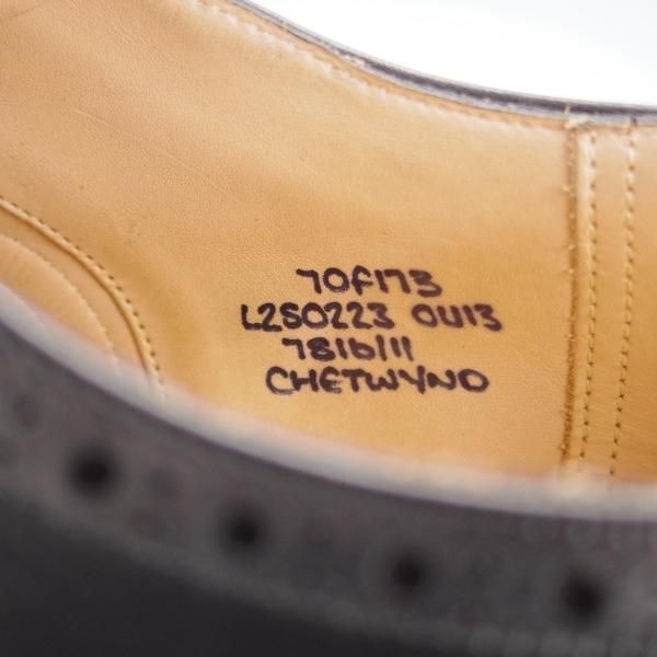 極美品★チャーチ 70F/UK7【現行定価￥176,000-★チェットウィンド/CHETWYND】173ラスト/フルブローグ/カーフ/黒/メンズ/Church's★i855