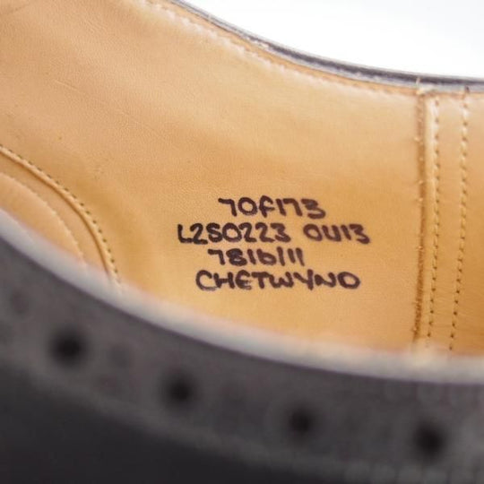 極美品★チャーチ 70F/UK7【現行定価￥176,000-★チェットウィンド/CHETWYND】173ラスト/フルブローグ/カーフ/黒/メンズ/Church's★i855