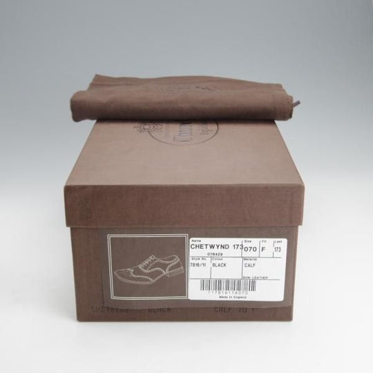 極美品★チャーチ 70F/UK7【現行定価￥176,000-★チェットウィンド/CHETWYND】173ラスト/フルブローグ/カーフ/黒/メンズ/Church's★i855