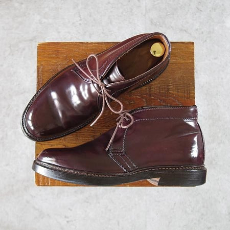 極上★オールデン 5D【定価￥176,000-★極希少サイズ/コードバン/1339】バリーラスト/チャッカブーツ/バーガンディー/赤茶/Alden★i856
