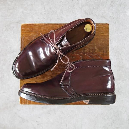 極上★オールデン 5D【定価￥176,000-★極希少サイズ/コードバン/1339】バリーラスト/チャッカブーツ/バーガンディー/赤茶/Alden★i856