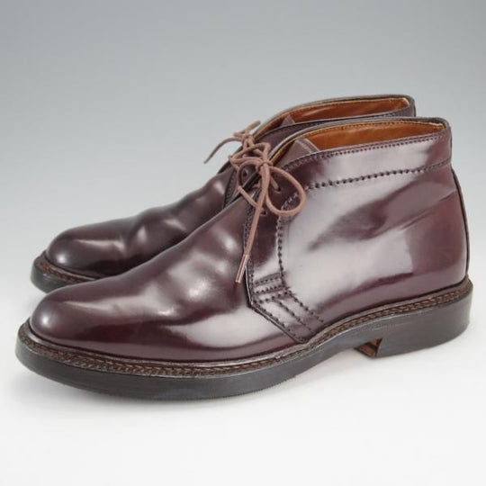 極上★オールデン 5D【定価￥176,000-★極希少サイズ/コードバン/1339】バリーラスト/チャッカブーツ/バーガンディー/赤茶/Alden★i856