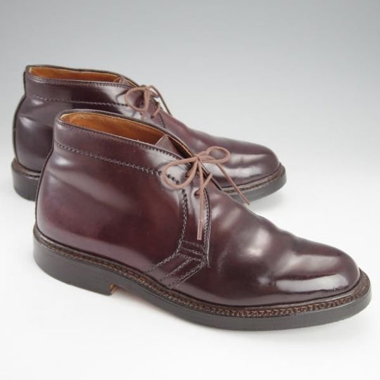 極上★オールデン 5D【定価￥176,000-★極希少サイズ/コードバン/1339】バリーラスト/チャッカブーツ/バーガンディー/赤茶/Alden★i856