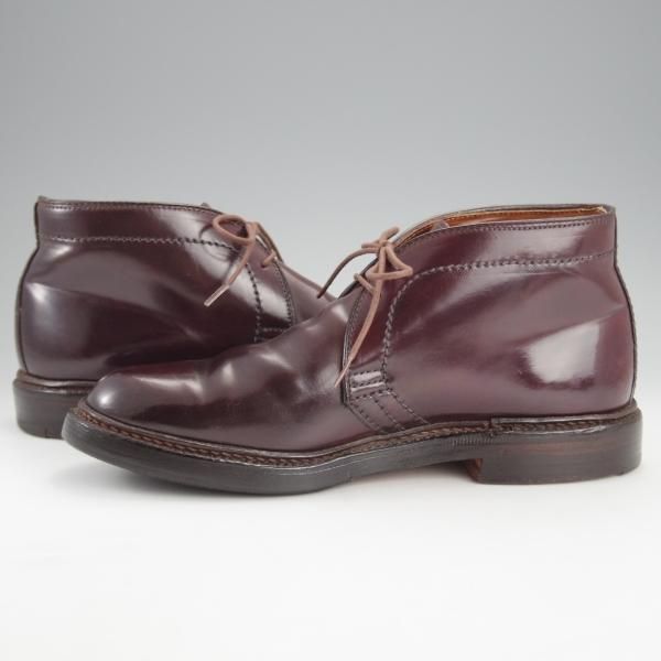 極上★オールデン 5D【定価￥176,000-★極希少サイズ/コードバン/1339】バリーラスト/チャッカブーツ/バーガンディー/赤茶/Alden★i856