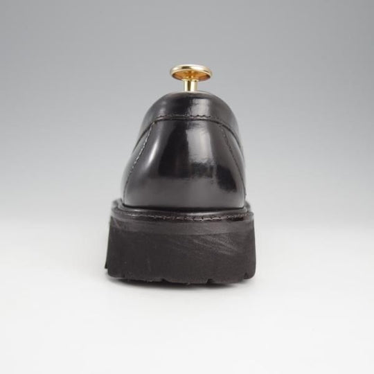 美品★G.H.BASS/ジーエイチバス US7.5【定価￥24,200-★11535W/コインローファー】黒/ポリッシュレザー/メンズ★i861