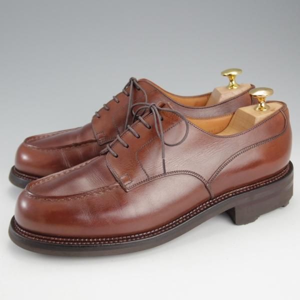★J.M.ウエストン 6E【現行定価￥143,000-★ゴルフ/GOLF】641/旧ロゴ/ヴィンテージ/31ラスト/Uチップ/カーフ/茶/Weston/ウェストン★i872