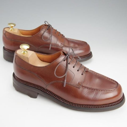 ★J.M.ウエストン 6E【現行定価￥143,000-★ゴルフ/GOLF】641/旧ロゴ/ヴィンテージ/31ラスト/Uチップ/カーフ/茶/Weston/ウェストン★i872