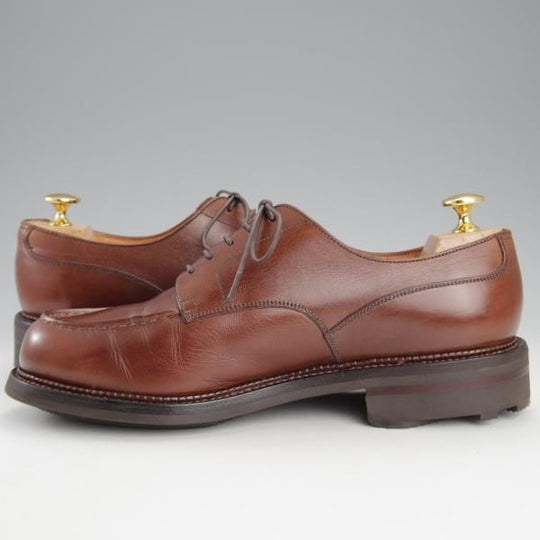★J.M.ウエストン 6E【現行定価￥143,000-★ゴルフ/GOLF】641/旧ロゴ/ヴィンテージ/31ラスト/Uチップ/カーフ/茶/Weston/ウェストン★i872