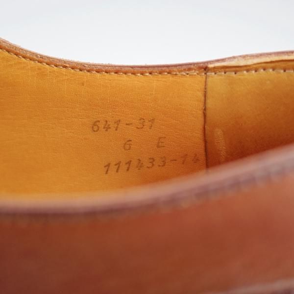 ★J.M.ウエストン 6E【現行定価￥143,000-★ゴルフ/GOLF】641/旧ロゴ/ヴィンテージ/31ラスト/Uチップ/カーフ/茶/Weston/ウェストン★i872