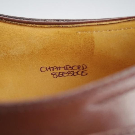 ★ジョンロブ 8EE【名作★CHAMBORD/スキンステッチ仕様/8695ラスト】シャンボード/Uチップ/カーフ/濃茶/メンズ/JOHN LOBB★i873