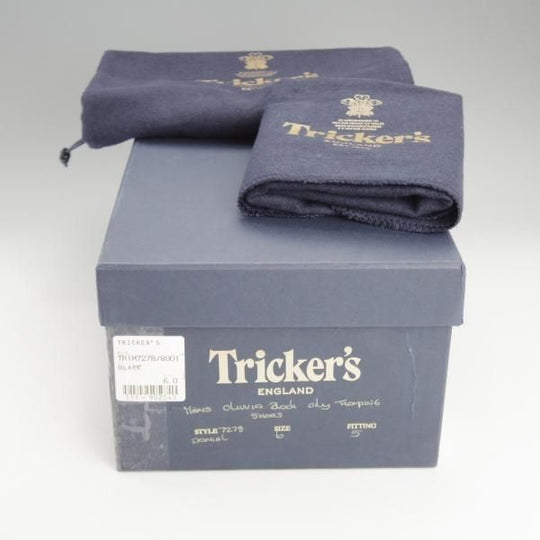未使用★トリッカーズ SIZE 6【定価￥84,700-★(独)ワインハイマー社のオリヴィアレザー仕様】DANIEL/短靴/黒/メンズ/Tricker's★i874