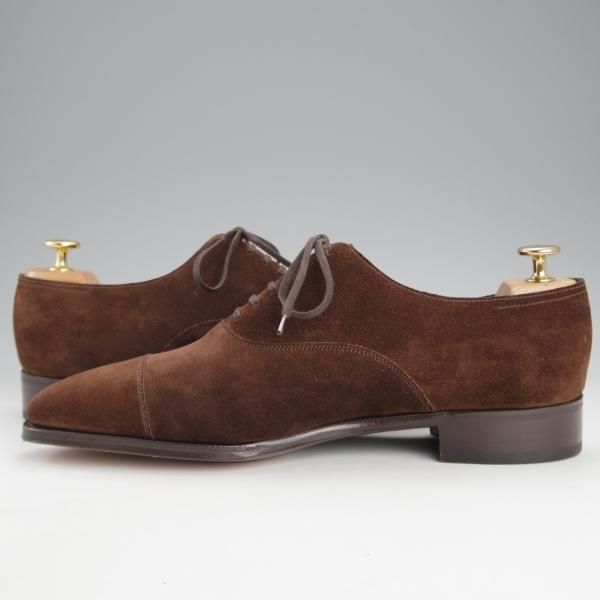 未使用★ジョンロブ 8E【貴重★イヤーモデル(2011年)/プレステージライン】8000ラスト/ストレートチップ/スエード/濃茶/JOHN LOBB★i875