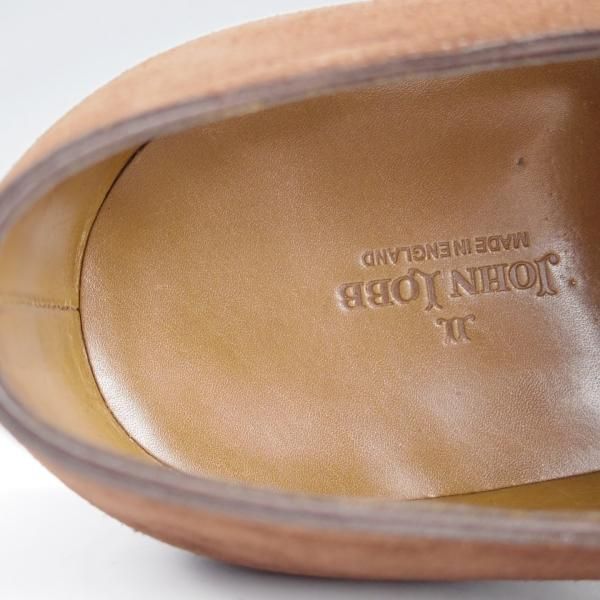 未使用★ジョンロブ 8E【貴重★イヤーモデル(2011年)/プレステージライン】8000ラスト/ストレートチップ/スエード/濃茶/JOHN LOBB★i875