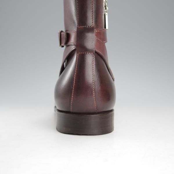 Santoni　ジッパーブーツ　美品 SANTONI サントーニ ジョッパーブーツ ブラウン 06