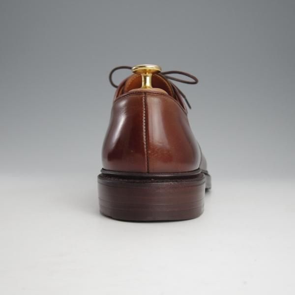 美品★クロケット&ジョーンズ UK7.5/US8E【貴重★コードバン/茶/ラルフローレン別注】プレーントゥ/Ralph Lauren/Crockett&Jones★i879
