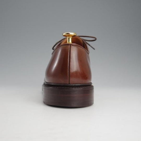 美品★クロケット&ジョーンズ UK7.5/US8E【貴重★コードバン/茶/ラルフローレン別注】プレーントゥ/Ralph Lauren/Crockett&Jones★i879