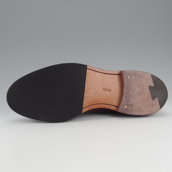 美品★クロケット&ジョーンズ UK7.5/US8E【貴重★コードバン/茶/ラルフローレン別注】プレーントゥ/Ralph Lauren/Crockett&Jones★i879