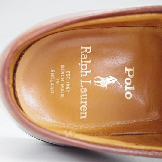 美品★クロケット&ジョーンズ UK7.5/US8E【貴重★コードバン/茶/ラルフローレン別注】プレーントゥ/Ralph Lauren/Crockett&Jones★i879