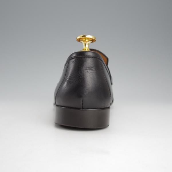 極上★(伊製)HERMES/エルメス SIZE 40【定価10万円以上★コインローファー/黒】カーフ/メンズ★i880