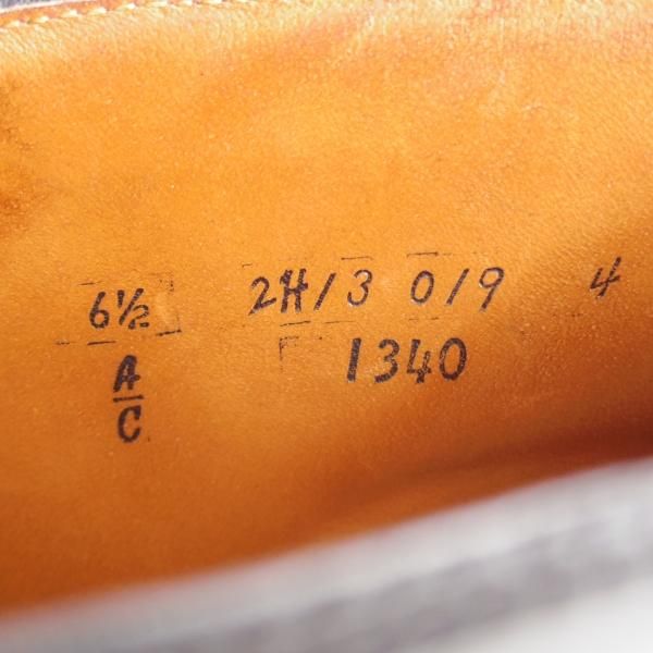 極美品★オールデン 6.5C【定価￥189,200-★コードバン仕様/1340】バリーラスト/チャッカブーツ/黒/メンズ/Alden★i883