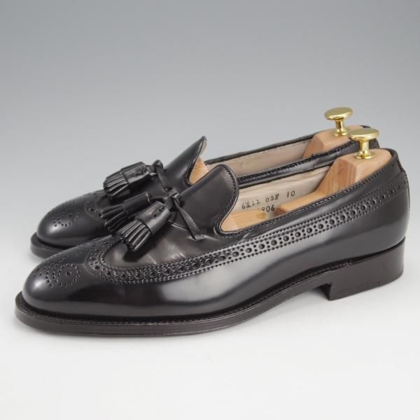 ★オールデン 7.5D【現行定価17万円程度★コードバン仕様/ユナイテッドアローズ別注】3906/タッセルローファー/黒/Alden★i885