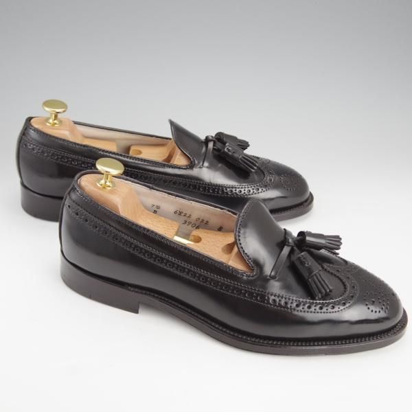 ★オールデン 7.5D【現行定価17万円程度★コードバン仕様/ユナイテッドアローズ別注】3906/タッセルローファー/黒/Alden★i885