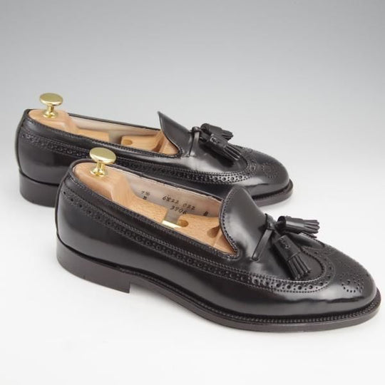 ★オールデン 7.5D【現行定価17万円程度★コードバン仕様/ユナイテッドアローズ別注】3906/タッセルローファー/黒/Alden★i885