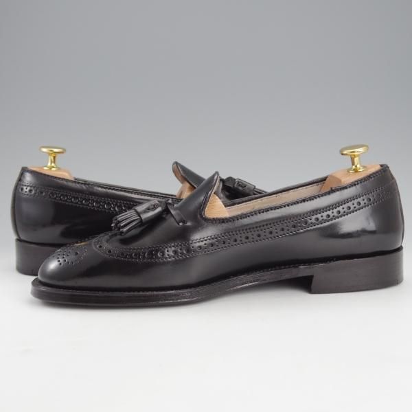 ★オールデン 7.5D【現行定価17万円程度★コードバン仕様/ユナイテッドアローズ別注】3906/タッセルローファー/黒/Alden★i885