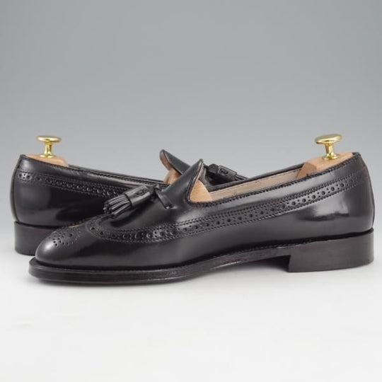 ★オールデン 7.5D【現行定価17万円程度★コードバン仕様/ユナイテッドアローズ別注】3906/タッセルローファー/黒/Alden★i885