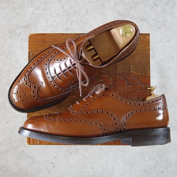 極美品★チャーチ 90F/UK9【現行定価￥176,000-★ダイナイトソール仕様/BURWOOD R】バーウッド/81ラスト/フルブローグ/Church's★i887