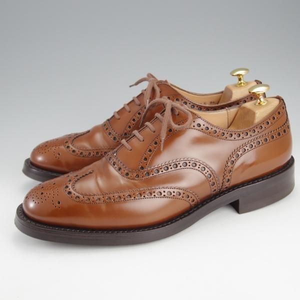 極美品★チャーチ 90F/UK9【現行定価￥176,000-★ダイナイトソール仕様/BURWOOD R】バーウッド/81ラスト/フルブローグ/Church's★i887