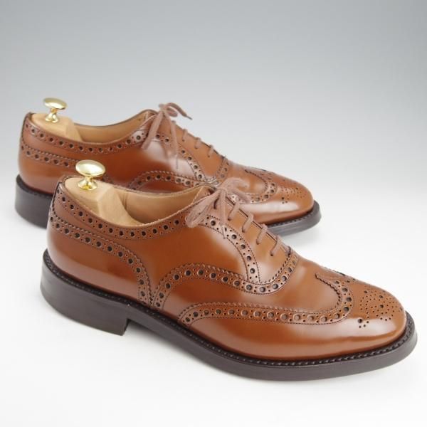 極美品★チャーチ 90F/UK9【現行定価￥176,000-★ダイナイトソール仕様/BURWOOD R】バーウッド/81ラスト/フルブローグ/Church's★i887