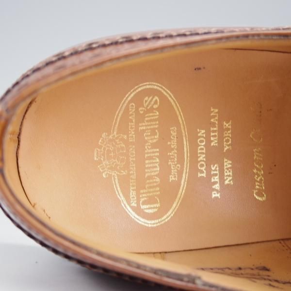 極美品★チャーチ 90F/UK9【現行定価￥176,000-★ダイナイトソール仕様/BURWOOD R】バーウッド/81ラスト/フルブローグ/Church's★i887