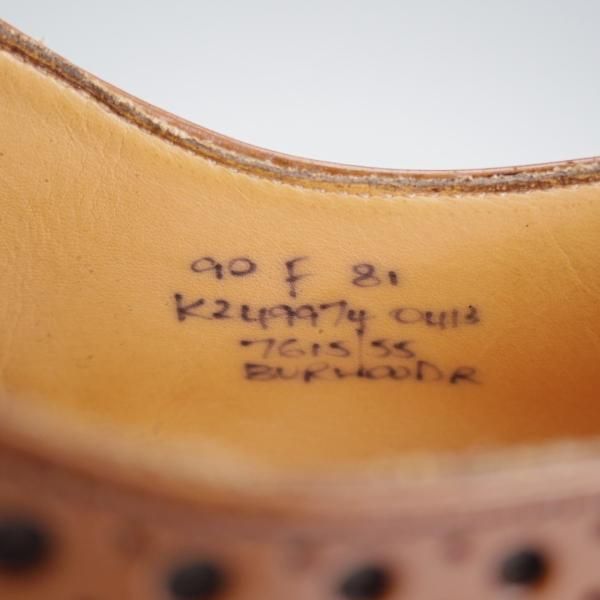 極美品★チャーチ 90F/UK9【現行定価￥176,000-★ダイナイトソール仕様/BURWOOD R】バーウッド/81ラスト/フルブローグ/Church's★i887