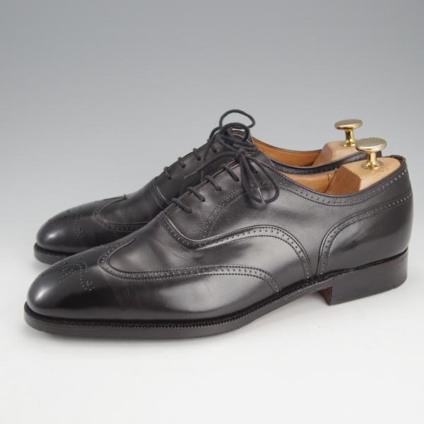 極美品★チャーチ 70F/UK7【旧チャーチ★73ラスト/3都市ロゴ/Bordeaux】フルブローグ/カーフ/黒/メンズ/Church's★i889