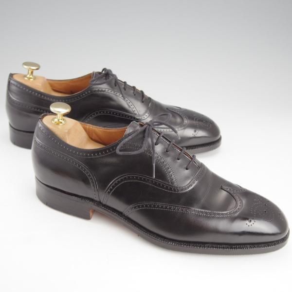 極美品★チャーチ 70F/UK7【旧チャーチ★73ラスト/3都市ロゴ/Bordeaux】フルブローグ/カーフ/黒/メンズ/Church's★i889