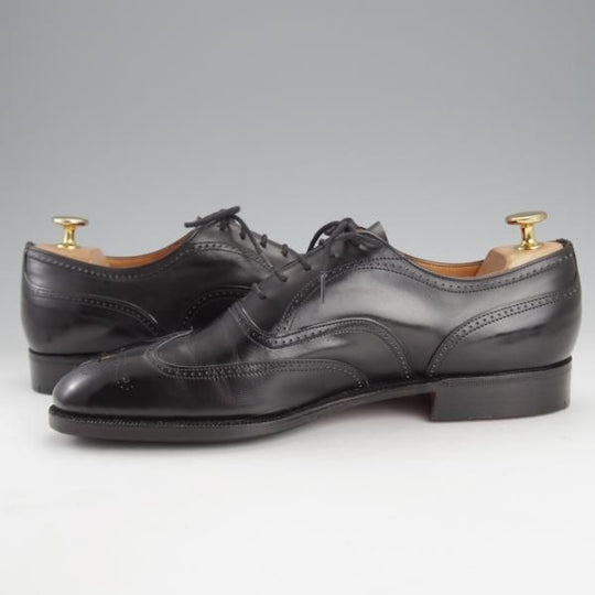 極美品★チャーチ 70F/UK7【旧チャーチ★73ラスト/3都市ロゴ/Bordeaux】フルブローグ/カーフ/黒/メンズ/Church's★i889