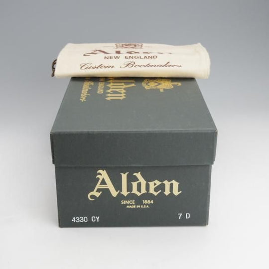 極上★オールデン 7D【貴重★コードバン/プラザラスト仕様のNST/アンティークエッジ】4330CY/ノルウィージャンフロント/赤茶/Alden★i895