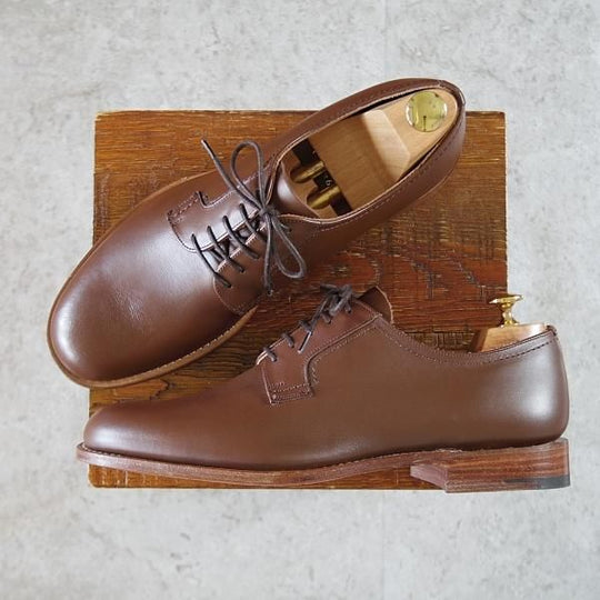 未使用★チャーチ 80F/UK8【シャノンと同じ103ラスト★プレーントゥ/5都市ロゴ】BARKSON/カーフ/茶/WALNUT/メンズ/Church's★i896