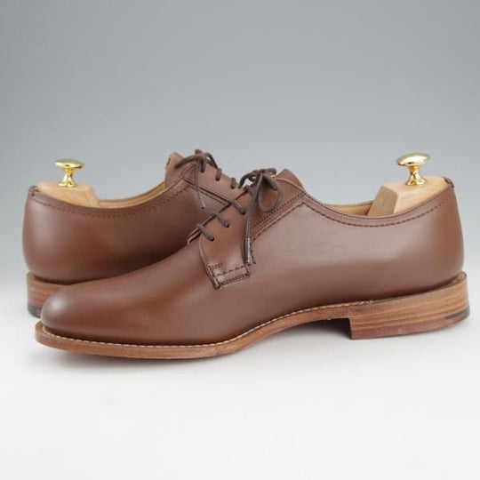 未使用★チャーチ 80F/UK8【シャノンと同じ103ラスト★プレーントゥ/5都市ロゴ】BARKSON/カーフ/茶/WALNUT/メンズ/Church's★i896