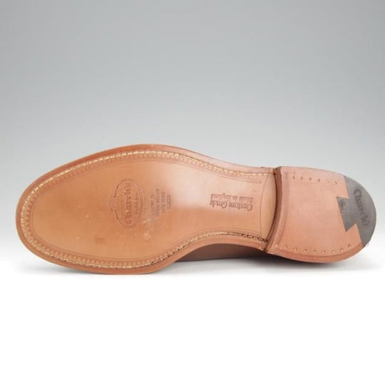 未使用★チャーチ 80F/UK8【シャノンと同じ103ラスト★プレーントゥ/5都市ロゴ】BARKSON/カーフ/茶/WALNUT/メンズ/Church's★i896