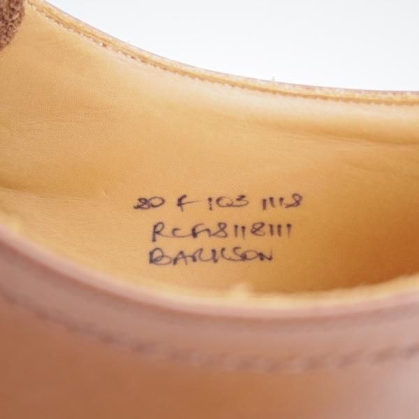 未使用★チャーチ 80F/UK8【シャノンと同じ103ラスト★プレーントゥ/5都市ロゴ】BARKSON/カーフ/茶/WALNUT/メンズ/Church's★i896