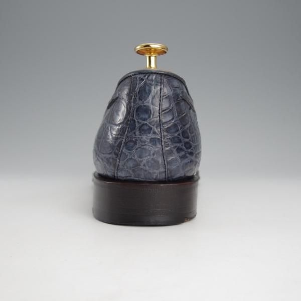 極上★(スペイン製)CARMINA/カルミナ SIZE 8【定価￥165,000-★クロコダイル仕様/タッセルローファー】734/紺/メンズ★i905