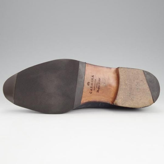 極上★(スペイン製)CARMINA/カルミナ SIZE 8【定価￥165,000-★クロコダイル仕様/タッセルローファー】734/紺/メンズ★i905