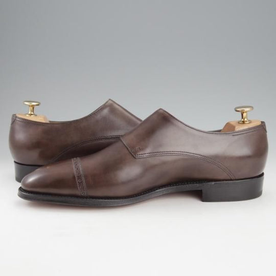 未使用★ジョンロブ 7E【貴重★CAMBORNE/ミスティカーフ】7000ラスト/ケンボーン/ダブルモンク/PEWTER/茶/JOHN LOBB★i906