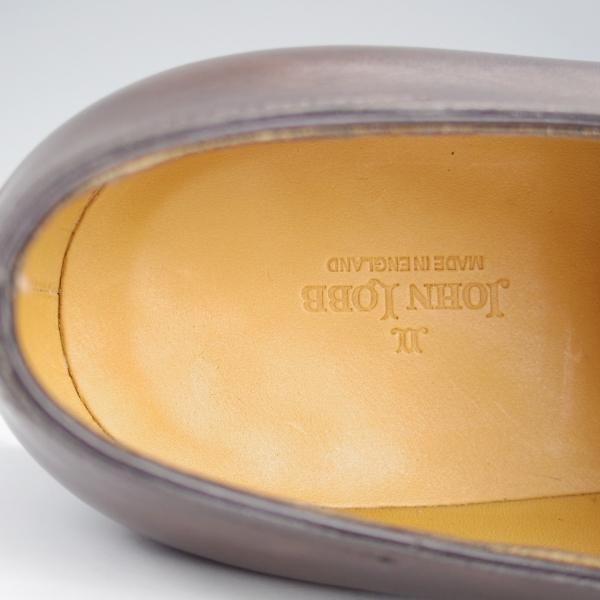 未使用★ジョンロブ 7E【貴重★CAMBORNE/ミスティカーフ】7000ラスト/ケンボーン/ダブルモンク/PEWTER/茶/JOHN LOBB★i906