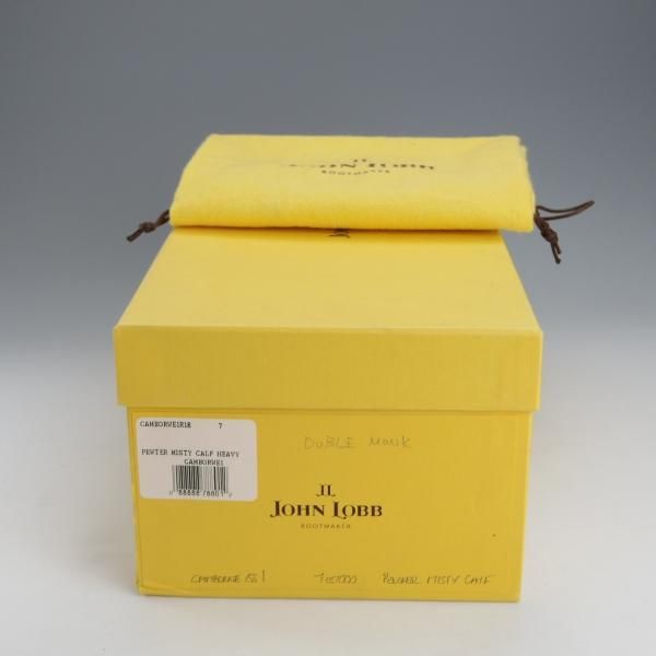 未使用★ジョンロブ 7E【貴重★CAMBORNE/ミスティカーフ】7000ラスト/ケンボーン/ダブルモンク/PEWTER/茶/JOHN LOBB★i906