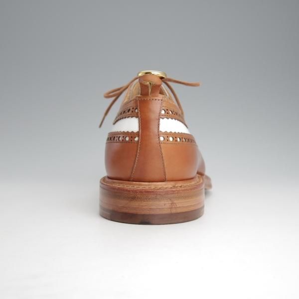 未使用★クロケット&ジョーンズ UK7.5/US8D【貴重★ブラックフリース別注/(米)トムブラウン監修】茶×白/ブルックスブラザーズ★i909