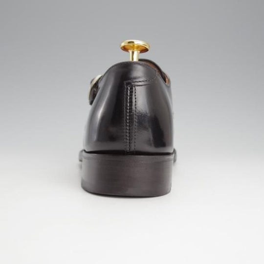 極上★(英)SANDERS/サンダース(レディース) SIZE 5【★ダブルモンク/1055B】ポリッシュレザー/黒★i912