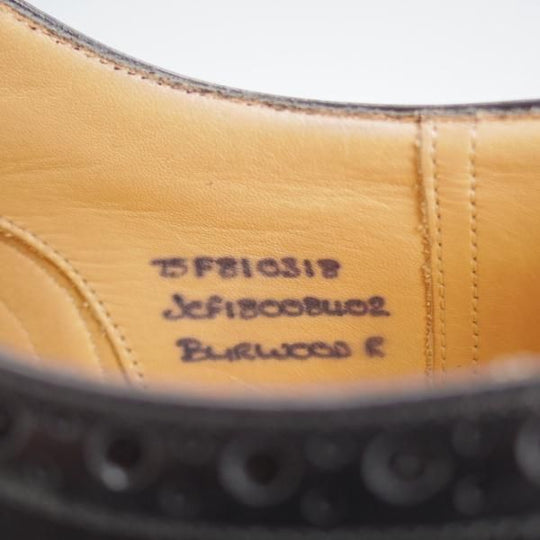 極美品★チャーチ 75F/UK7.5【定価￥160,600-★ダイナイトソール仕様/BURWOOD R】バーウッド/81ラスト/フルブローグ/黒/Church's★i913